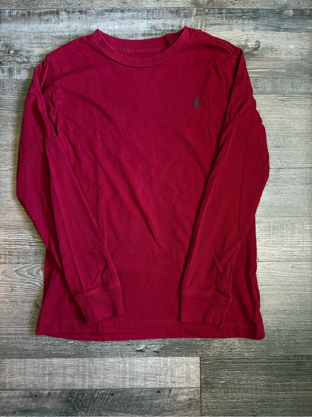 Polo by Ralph Lauren Long-Sleeve Crewneck Shirt - Burgundy